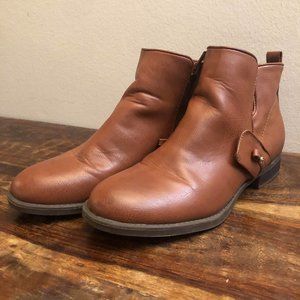 G by Guess Brown Pleather Booties